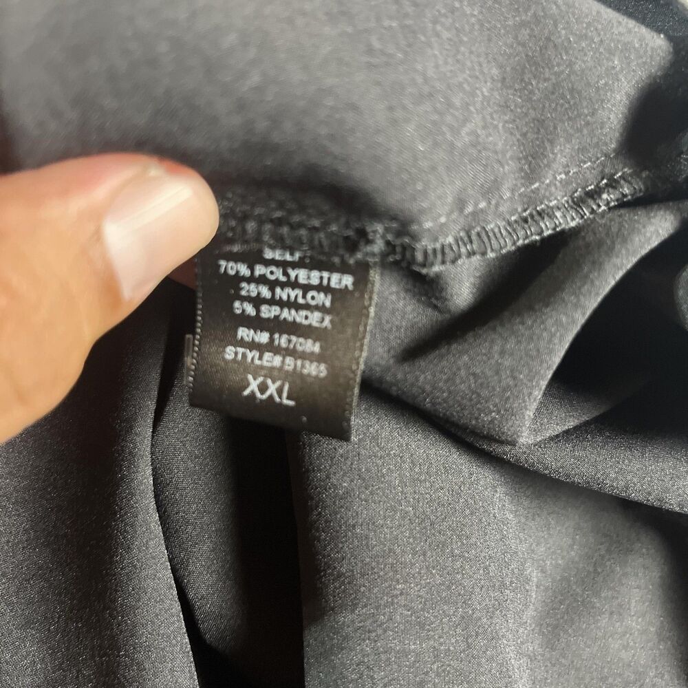 Tuckernut Pomander Place Black Alessia Top XXL Ruffle Balloon Sleeve - Picture 11 of 12